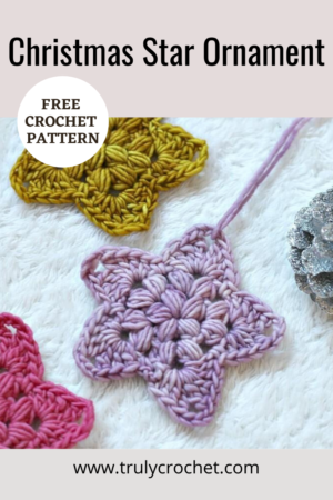 Christmas Star Ornament - Free Crochet Pattern - Truly Crochet