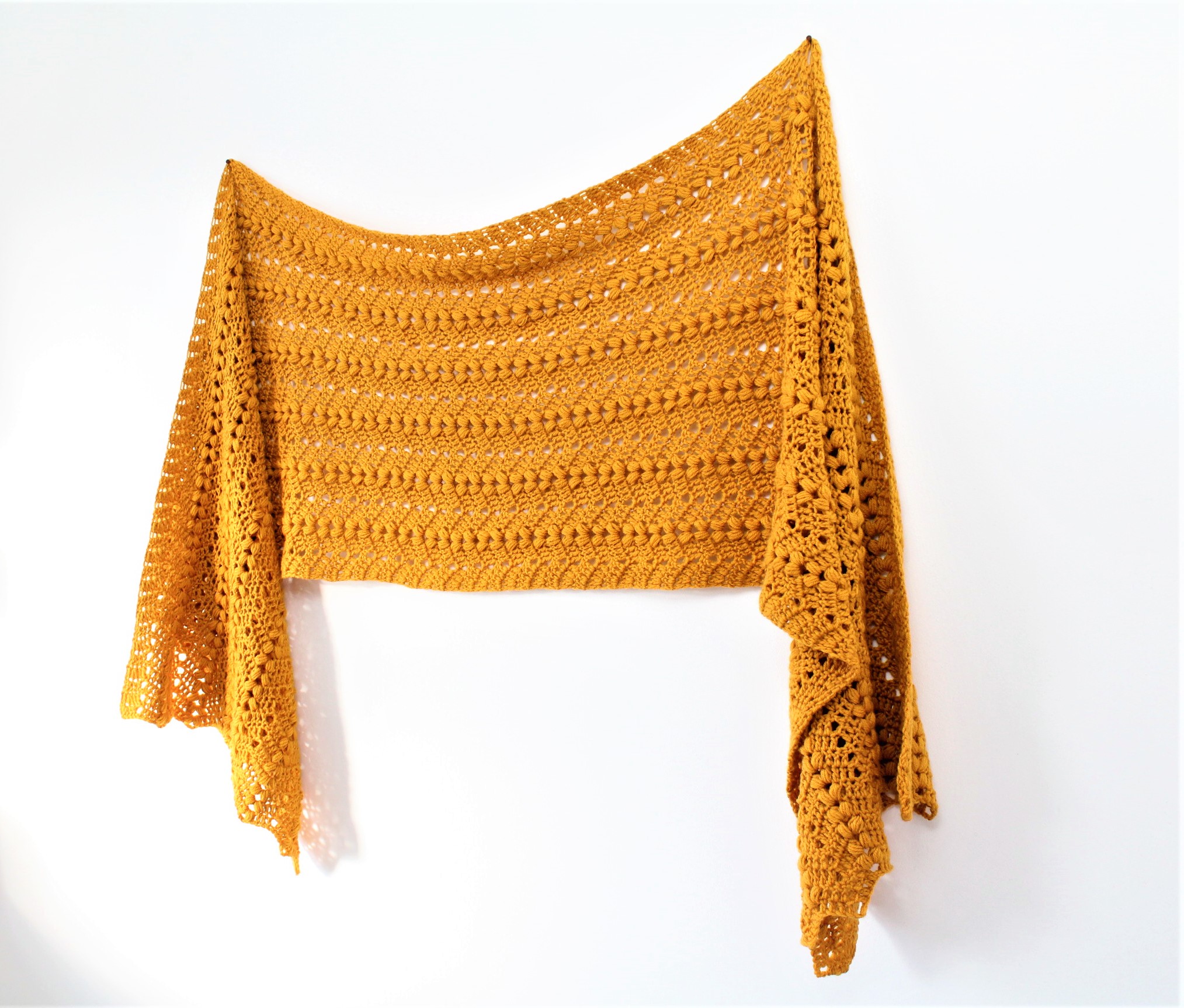 Bobble Ripple Shawl - Free Crochet Pattern - Truly Crochet