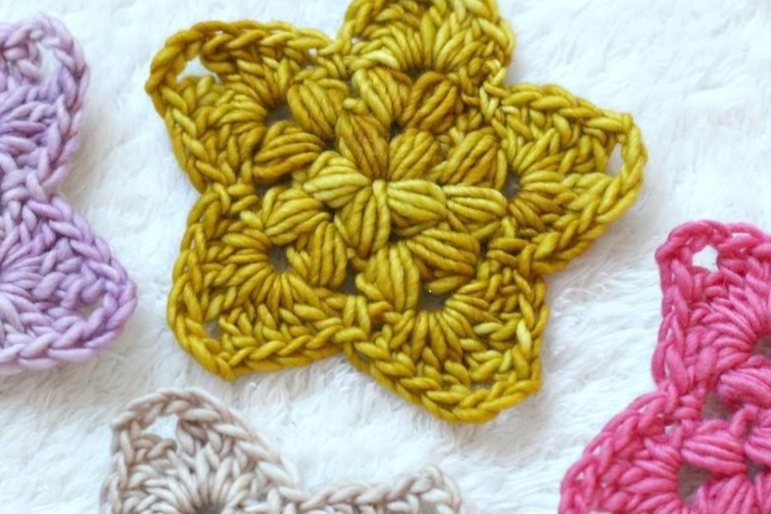 Bobble crochet star