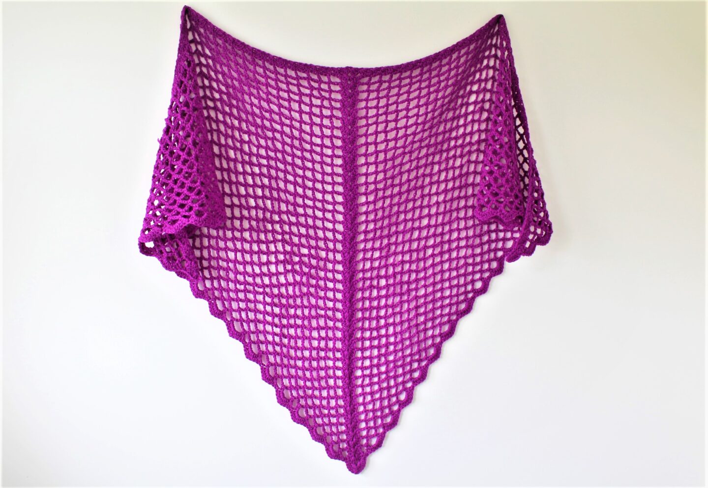 Eleanor Triangle Shawl Free Crochet Pattern