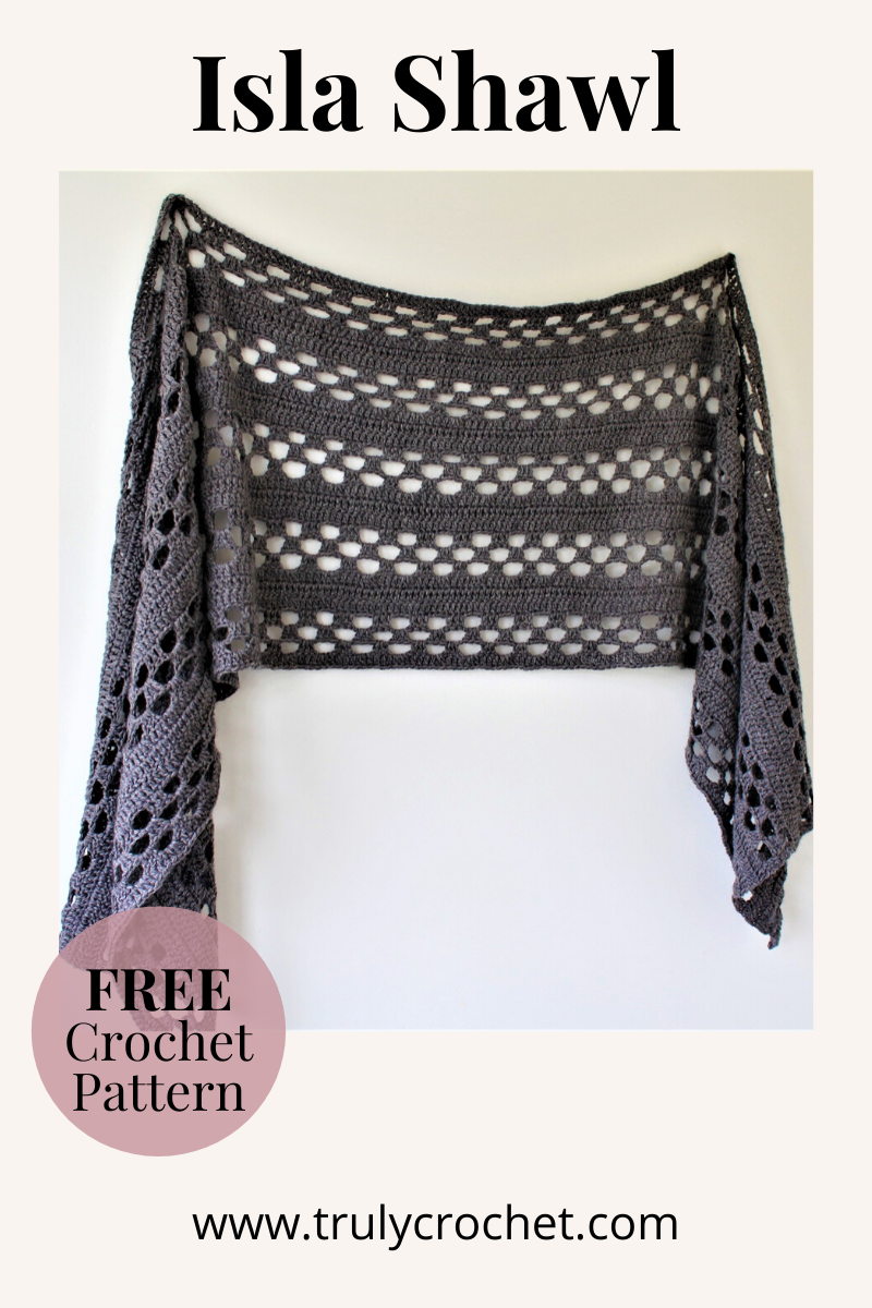 Rectangular Crochet Shawl Pattern Free - Make It Crochet