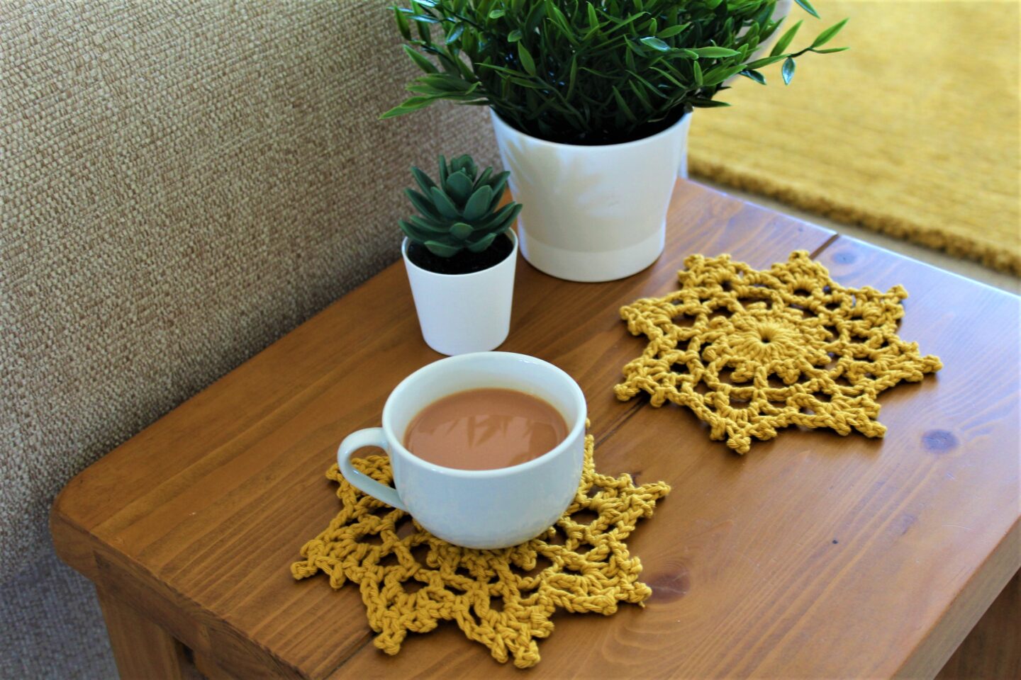 Lacy Flower Coaster - Free Crochet Pattern