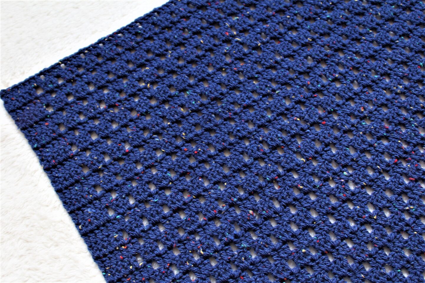Close up of the Margot Baby Blanket