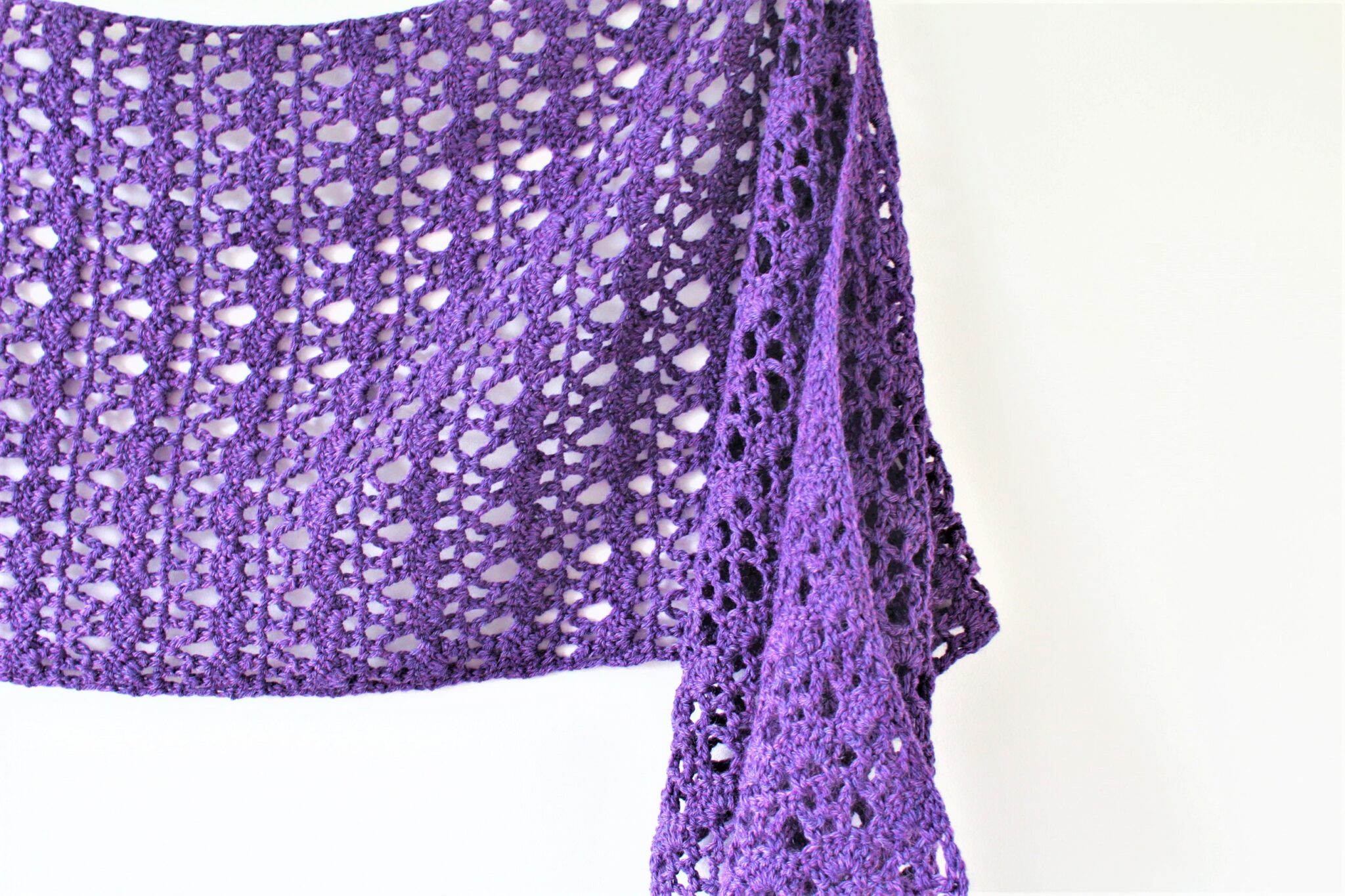 Alice Sideways Shawl - Free Crochet Pattern - Truly Crochet