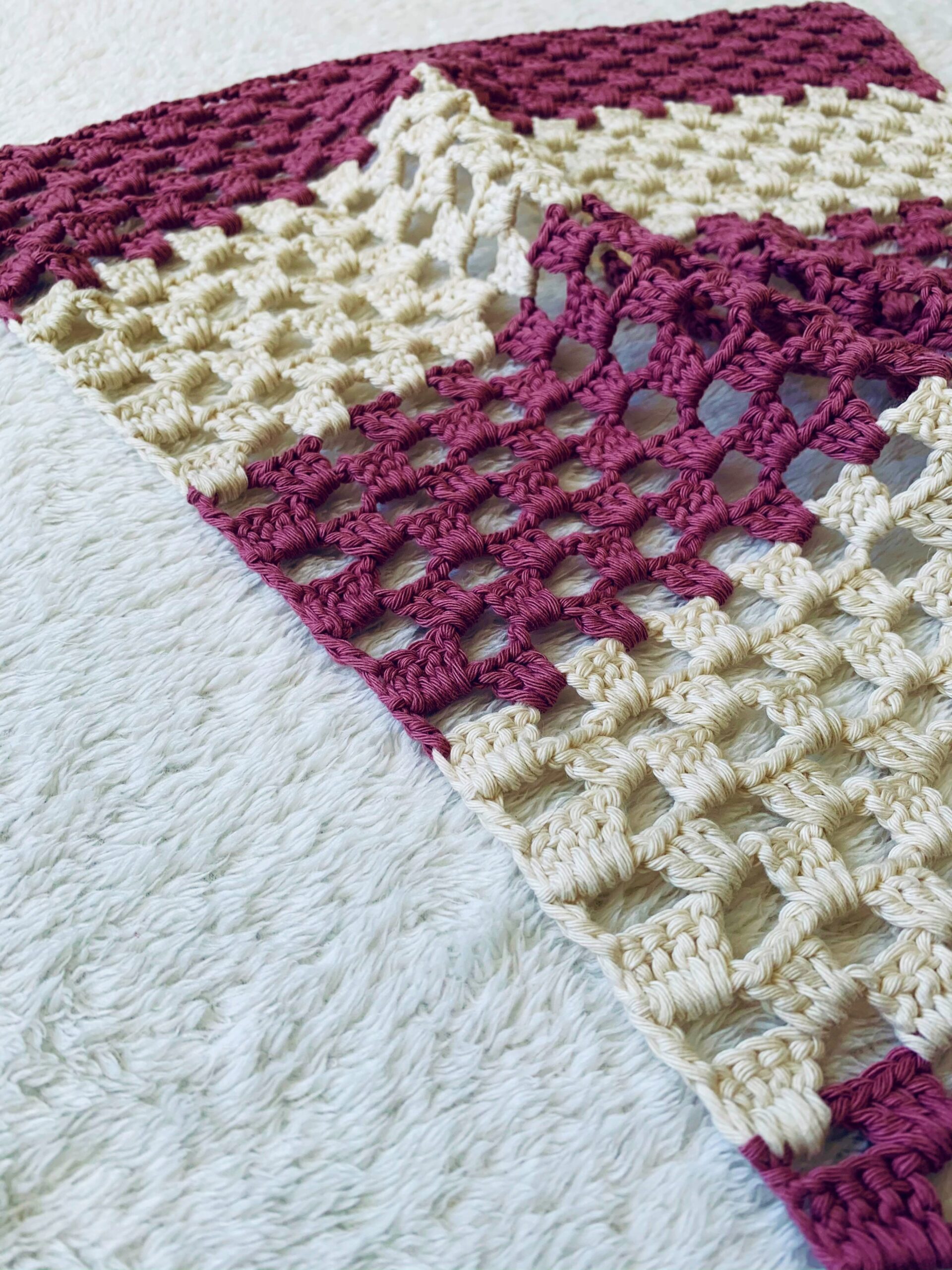 lacy crochet baby blanket