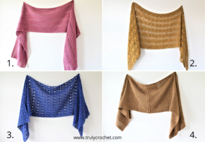 Nora Sideways Shawl - Free Crochet Pattern - Truly Crochet