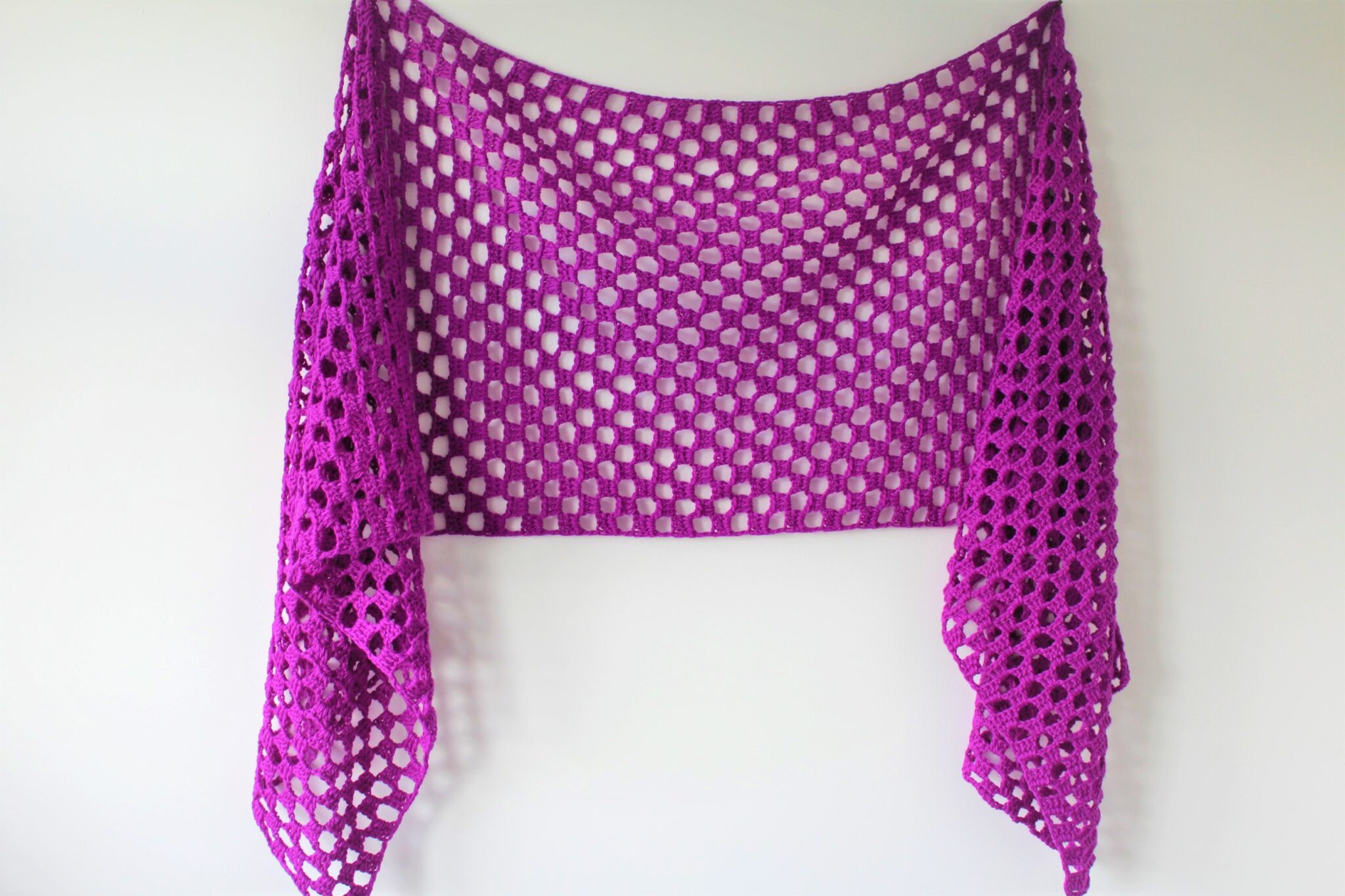 Nora Sideways Shawl - Free Crochet Pattern - Truly Crochet