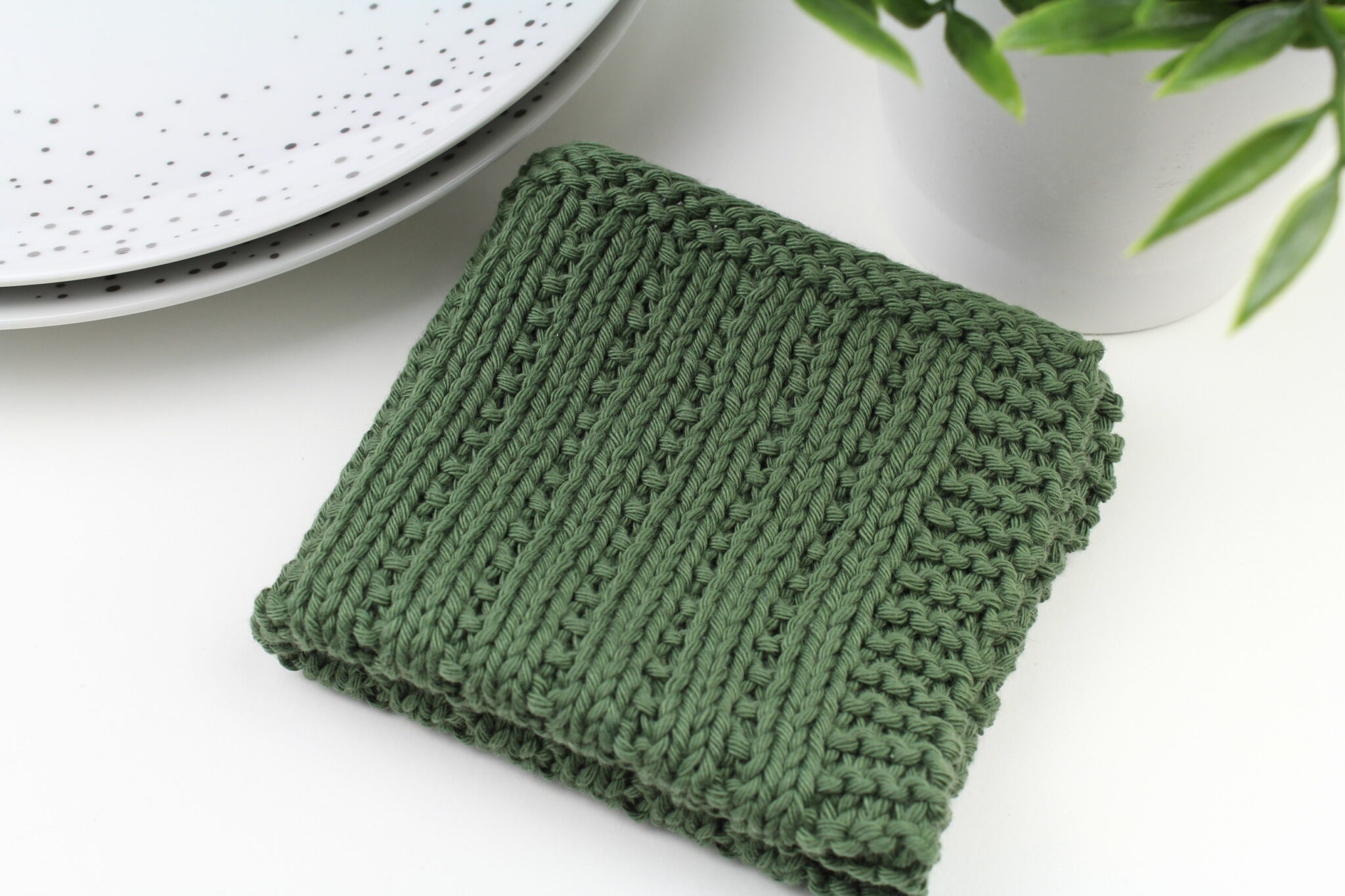 Cove Dishcloth - Free Knitting Pattern - Truly Crochet