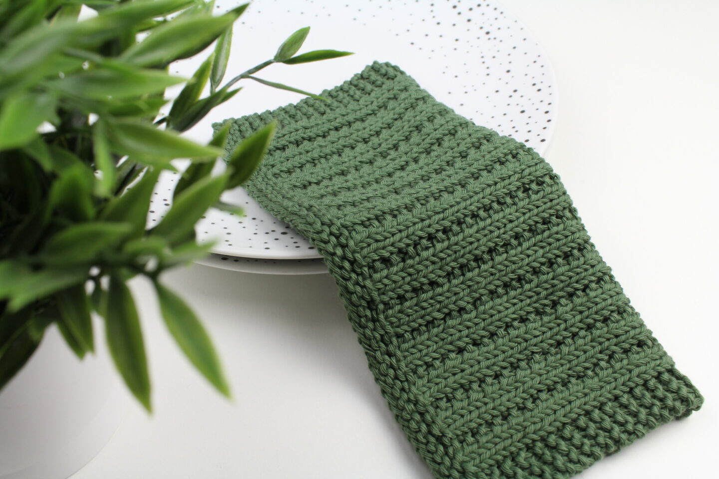 Knitted Dishcloth - Cove