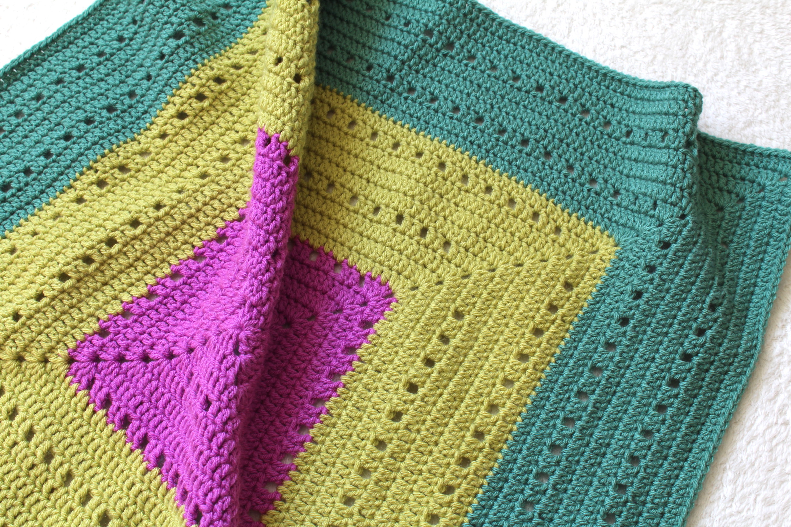 Filet Crochet Baby Blanket
