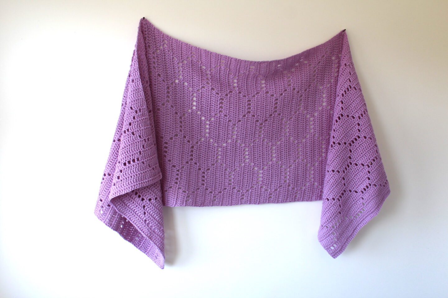Hexie Sideways Shawl - Free Crochet Pattern