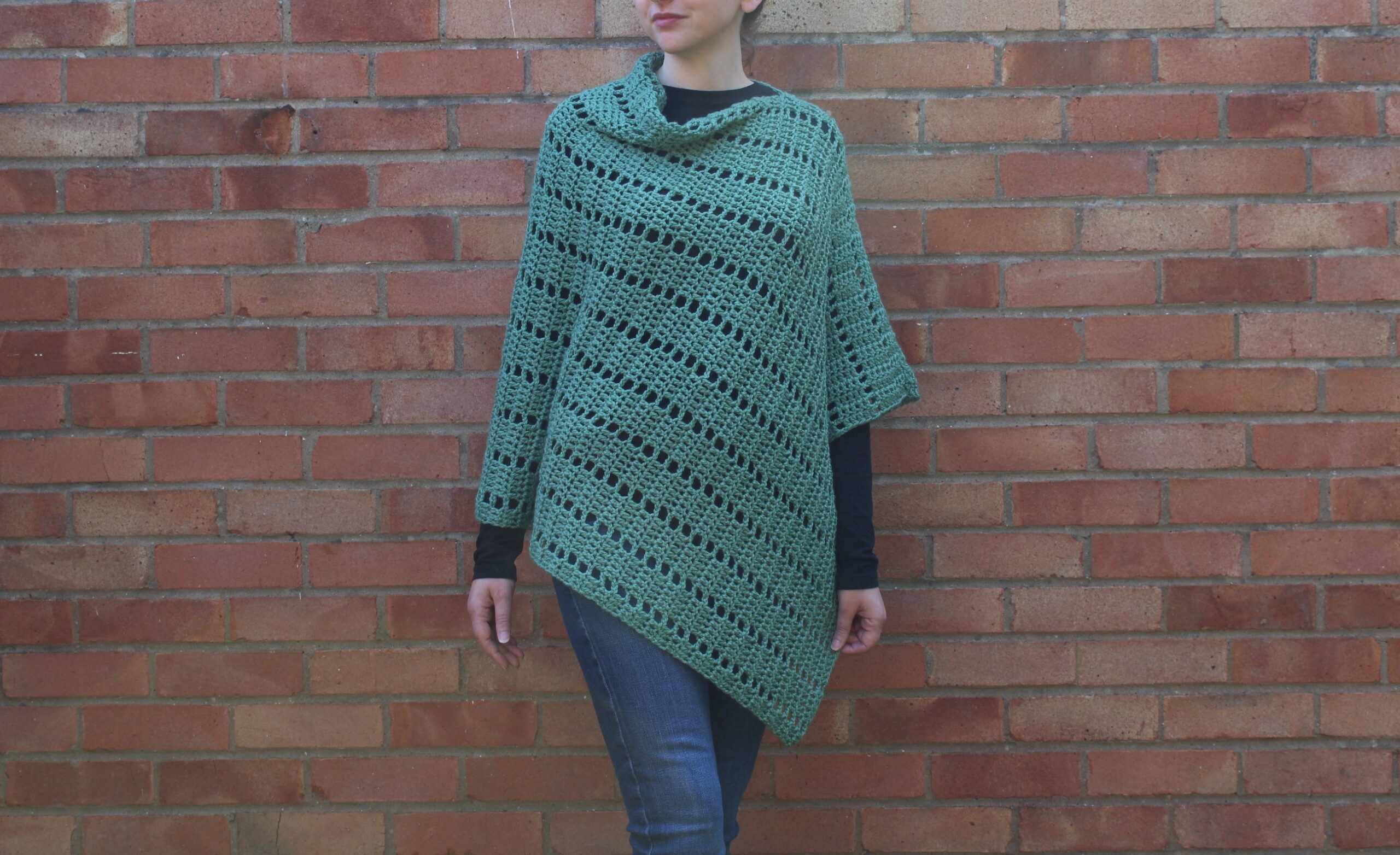 Darla Asymmetrical Poncho - Free Crochet Pattern - Truly Crochet