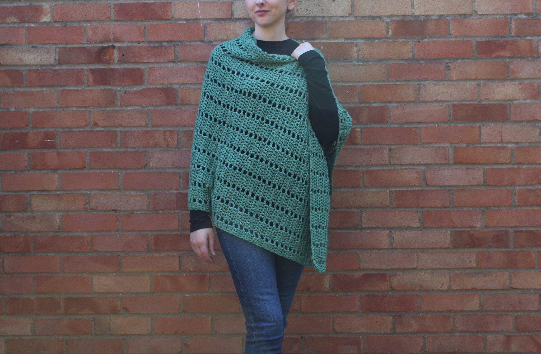 Darla Asymmetrical Poncho Free Crochet Pattern Truly Crochet