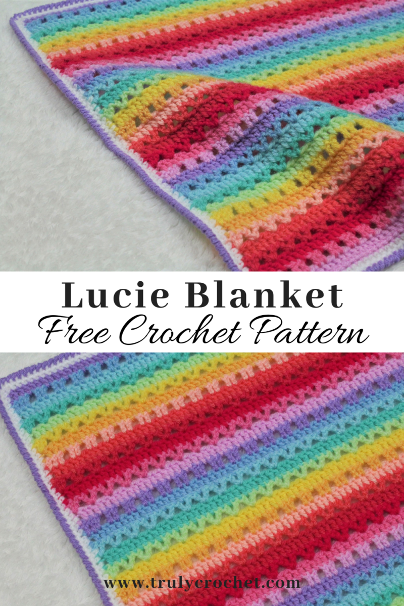 Lucie Blanket - Free Crochet Pattern - Truly Crochet