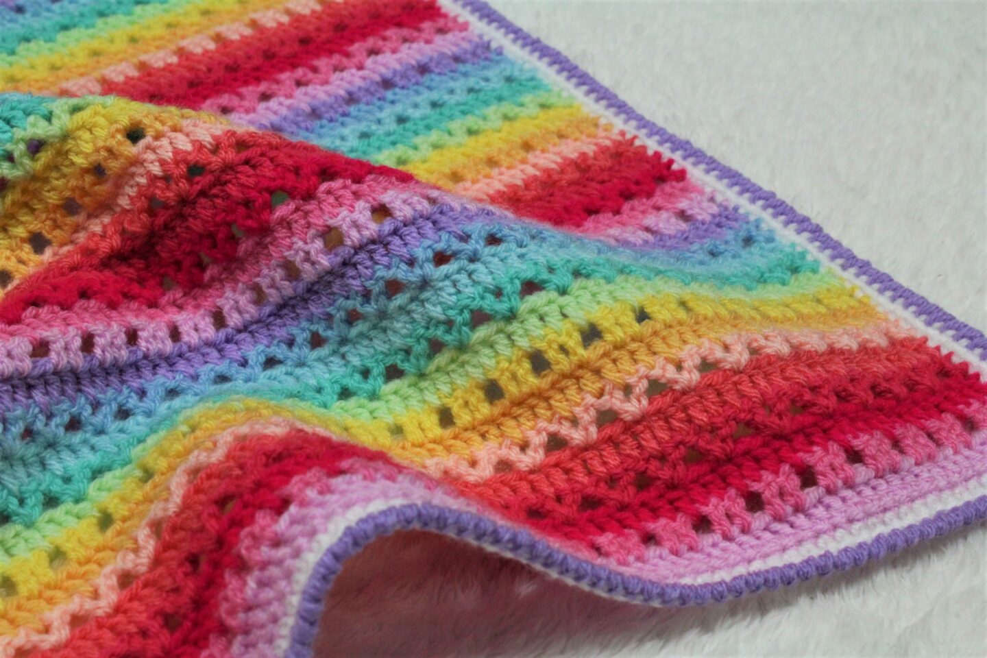 Rainbow Blanket - Free Crochet Pattern