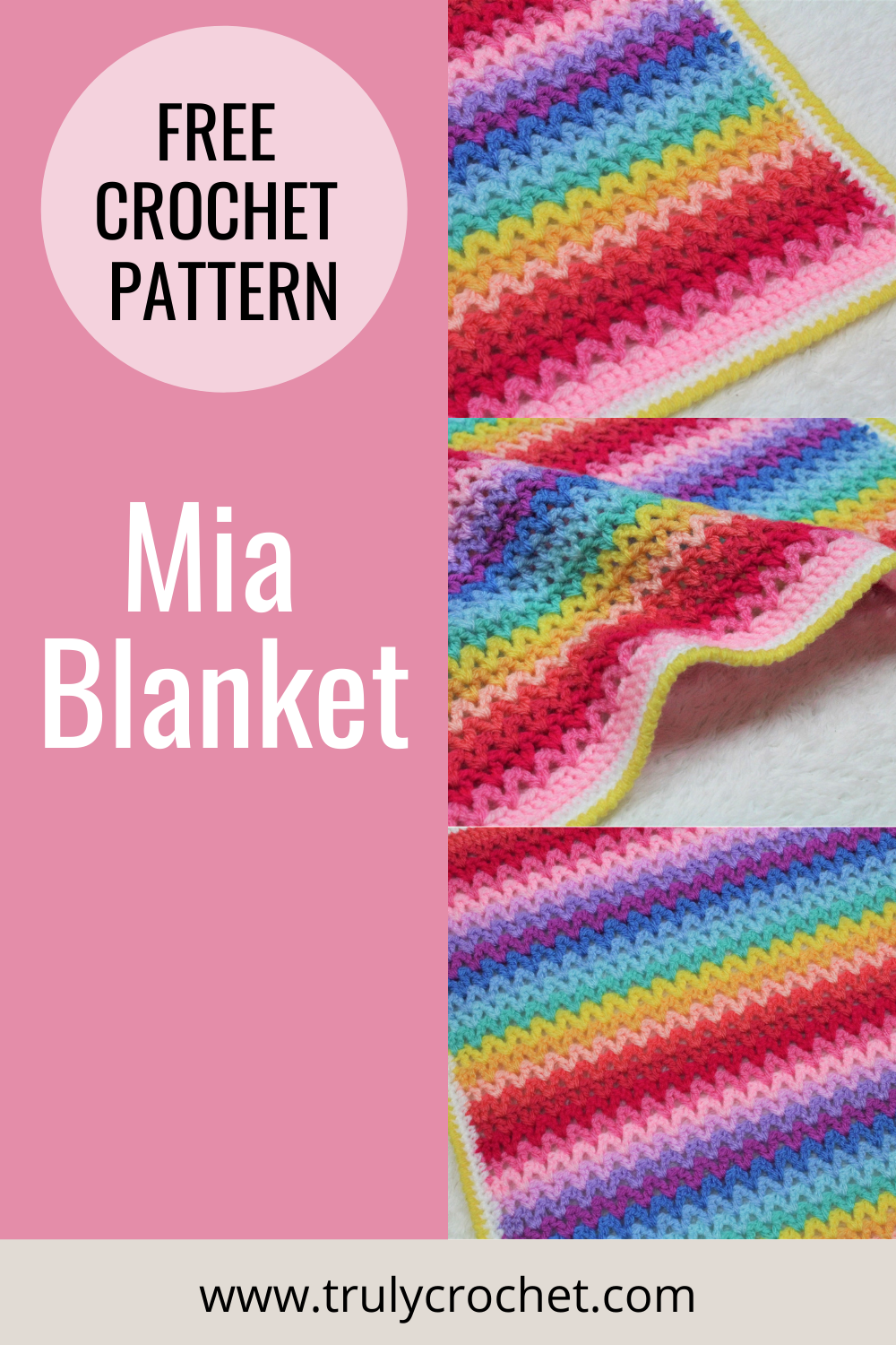 Mia Blanket - Pinterest Pin