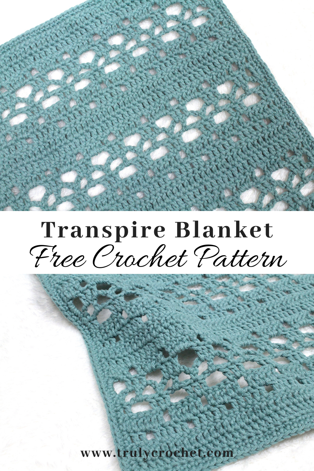 Transpire Blanket Pin - Free Crochet Pattern