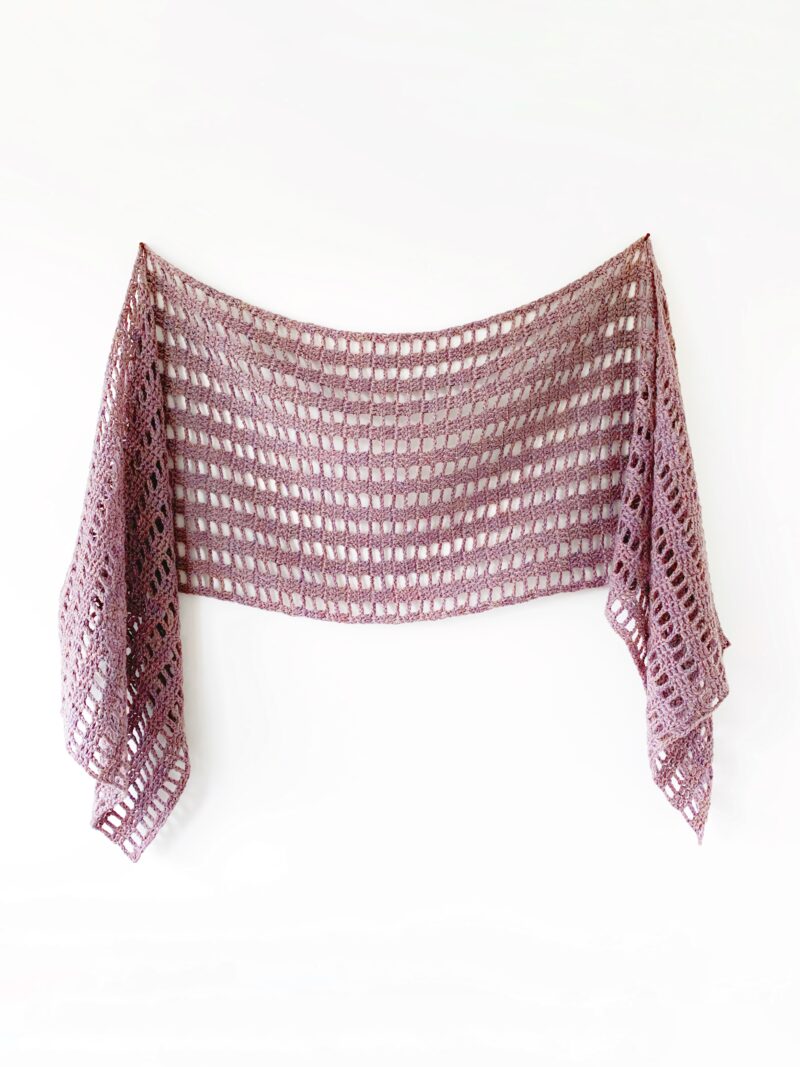 Fuss Free Sideways Shawl - Free Crochet Pattern - Truly Crochet