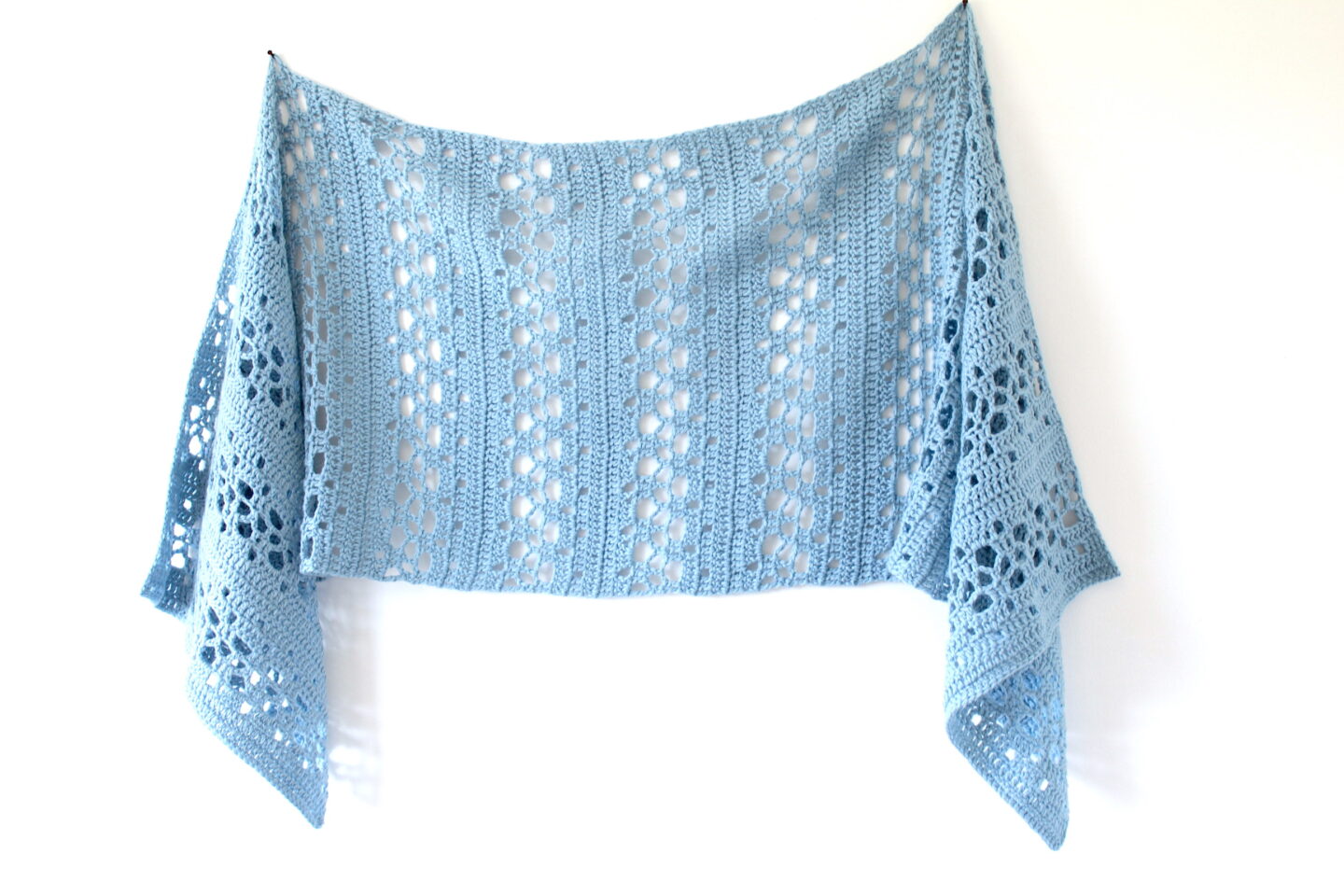 Transpire Sideways Shawl - Free Crochet Pattern