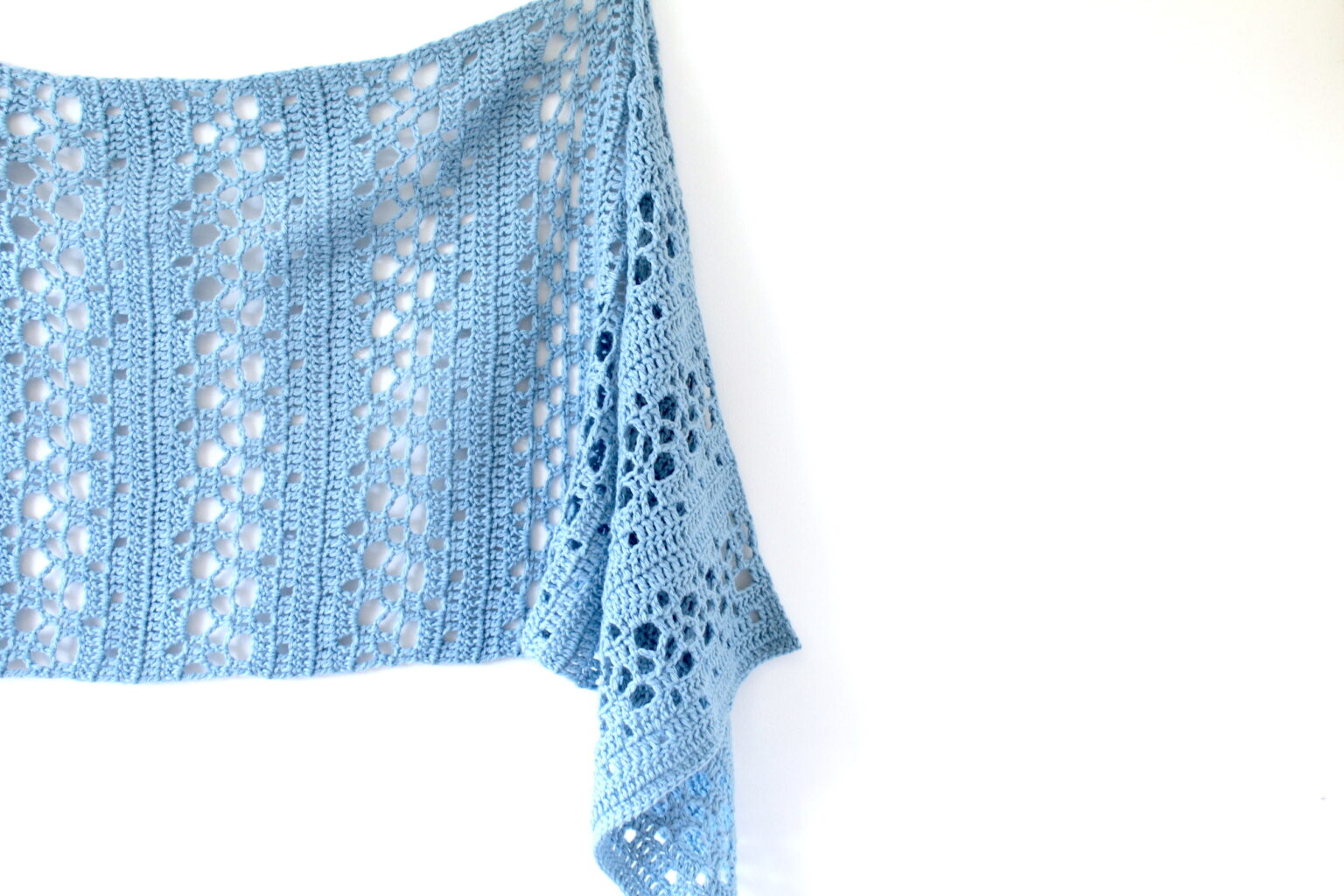 Transpire Sideways Shawl - Free Crochet Pattern - Truly Crochet