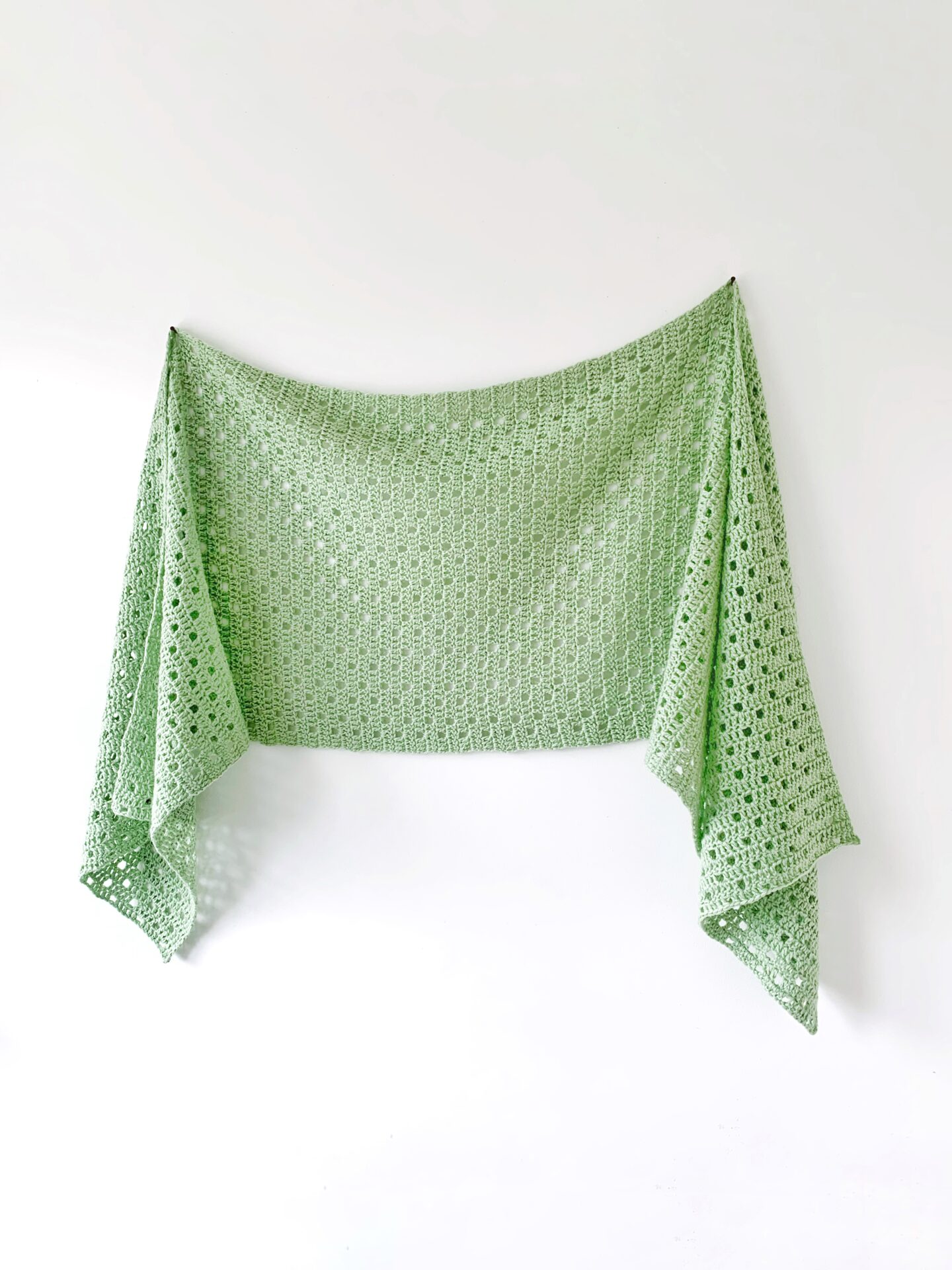 Dewdrop Sideways Shawl - Free Crochet Pattern