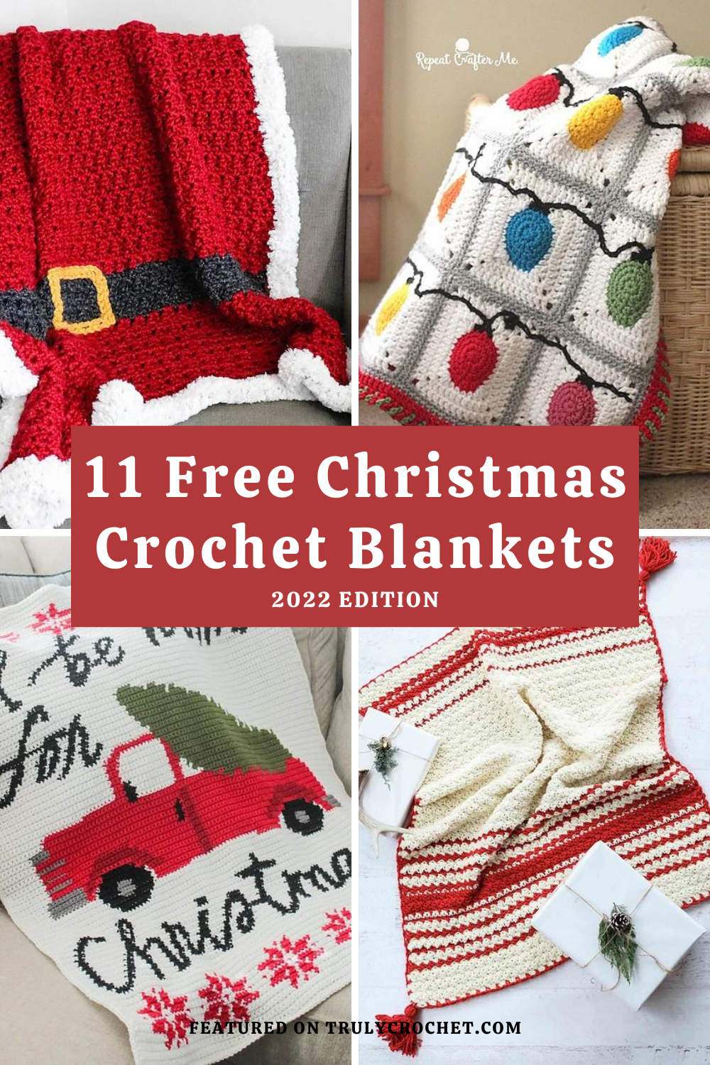 11 free Crochet Christmas blanket patterns 2022