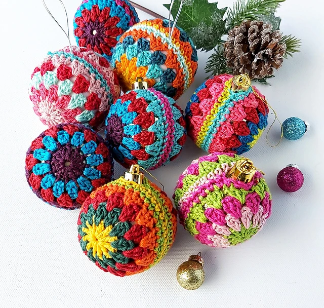 Granny Christmas baubles