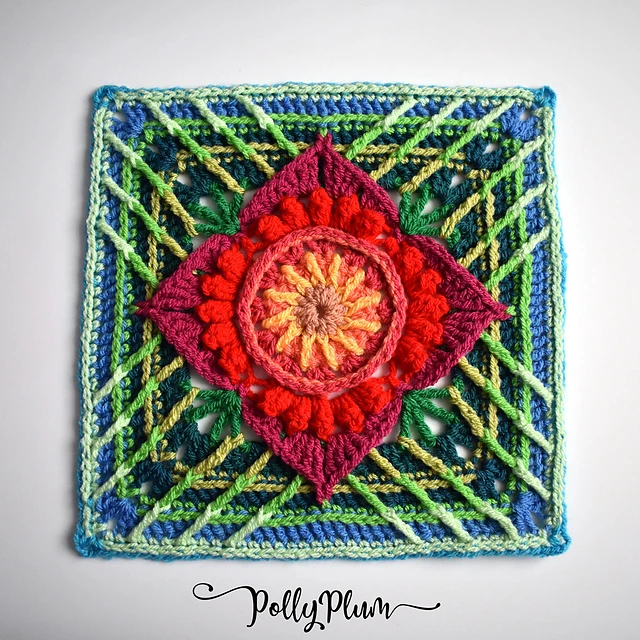 Textured Granny Square by Polly Plum