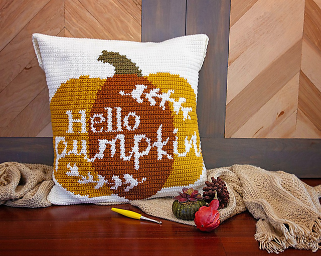 Pumpkin Cushion - Briana K designs
