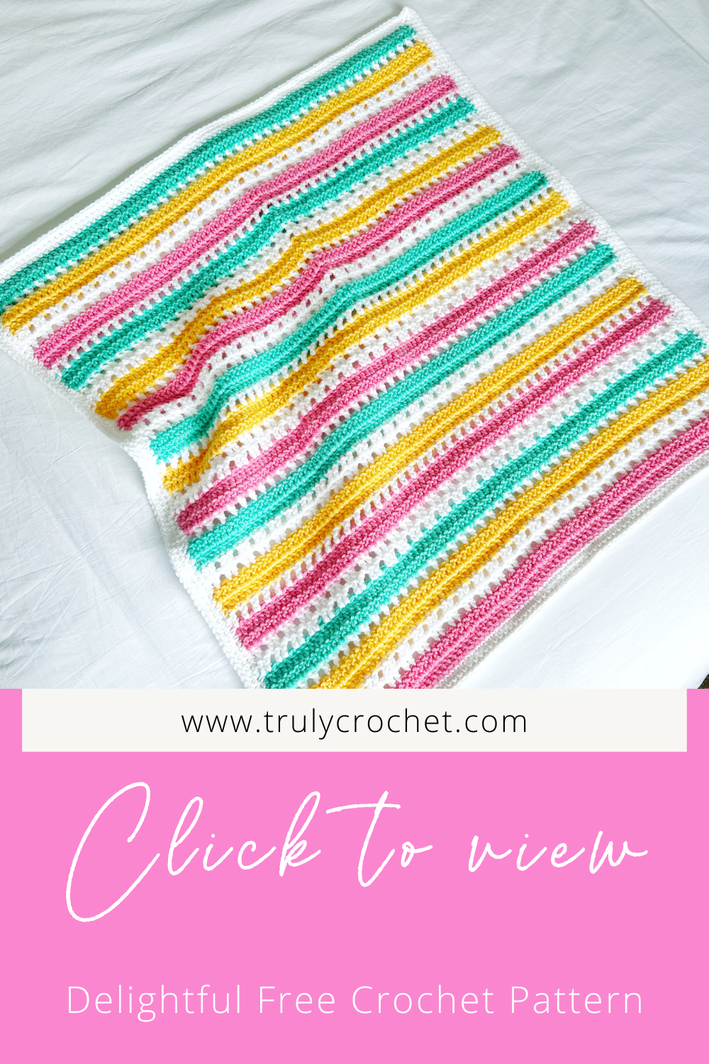 Carina Baby Blanket - Free Crochet Pattern Pin