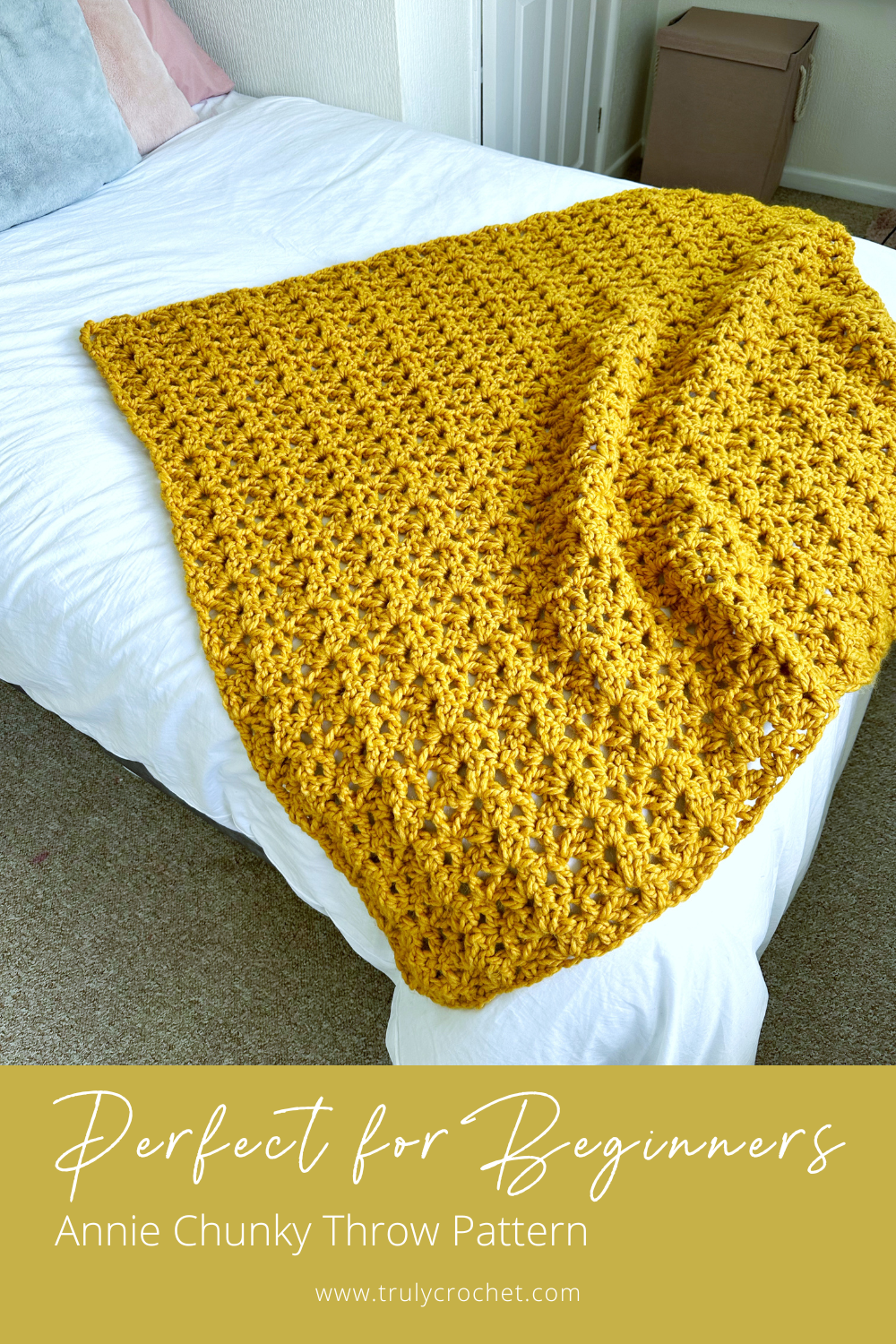 Annie Chunky Throw Pin - Free Crochet Pattern