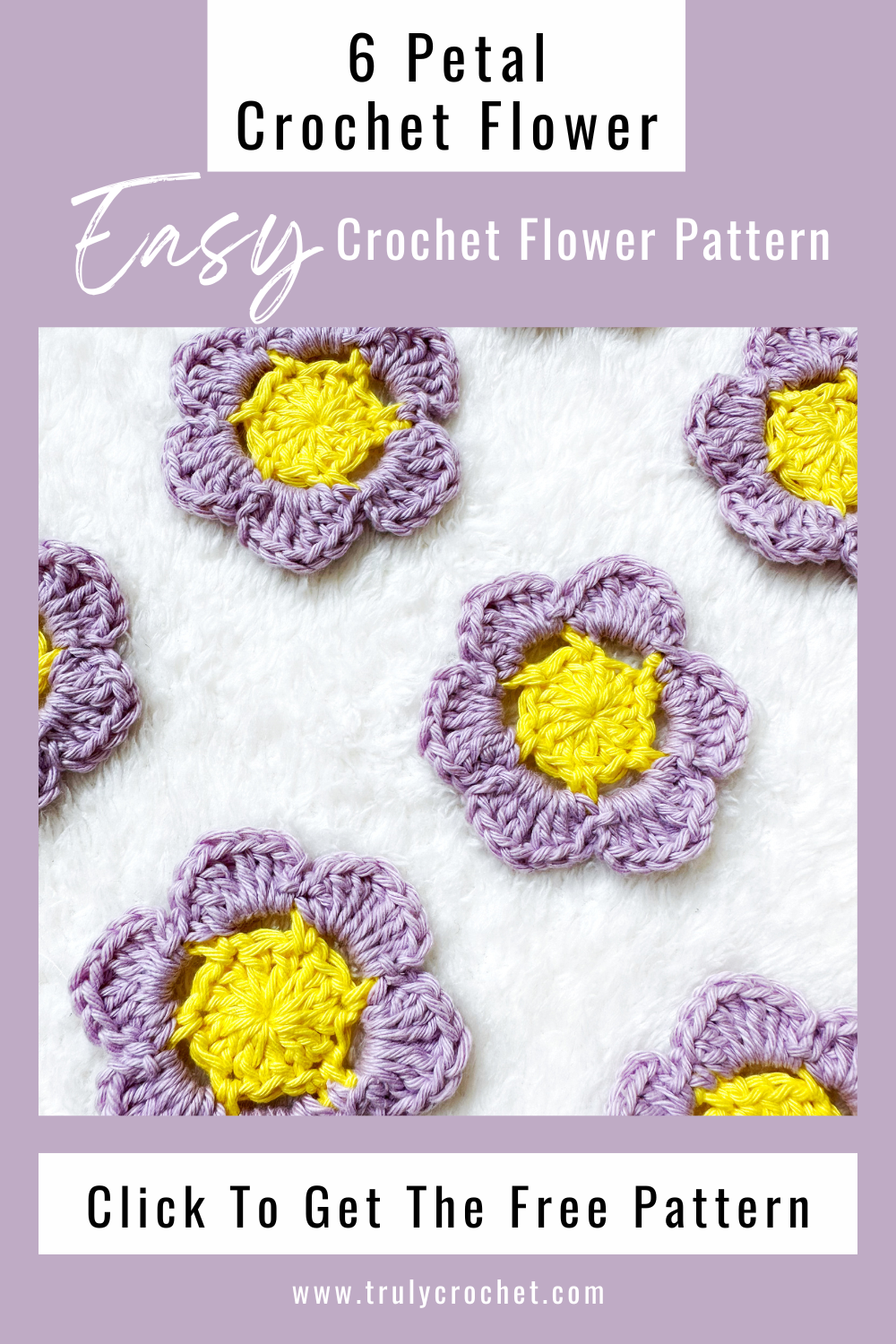 Easy Crochet Flower Pin - Free Crochet Pattern