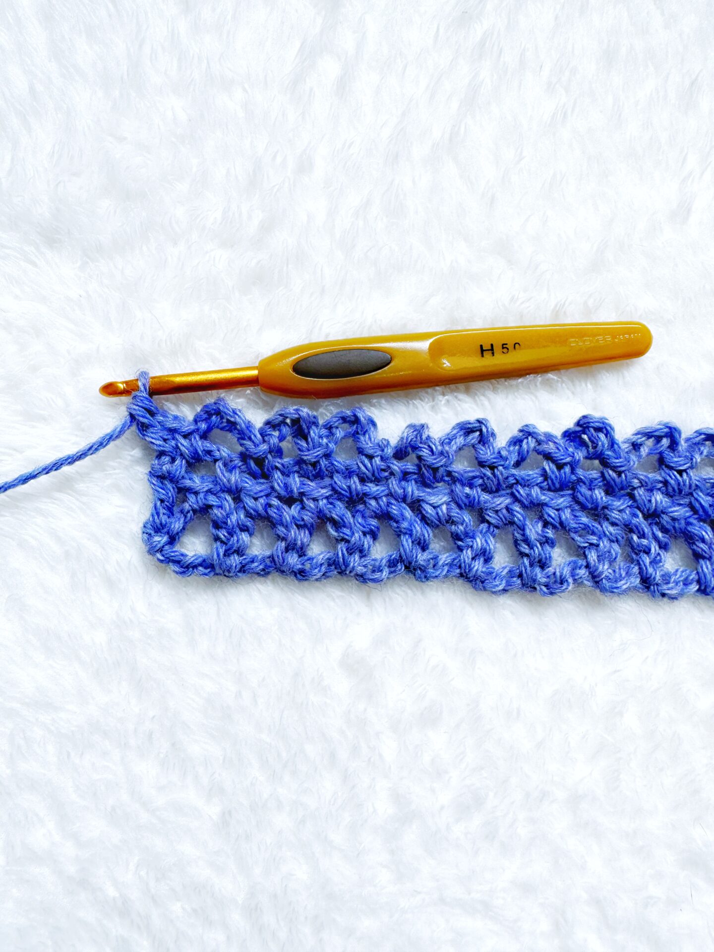 Row four of chain of events stitch