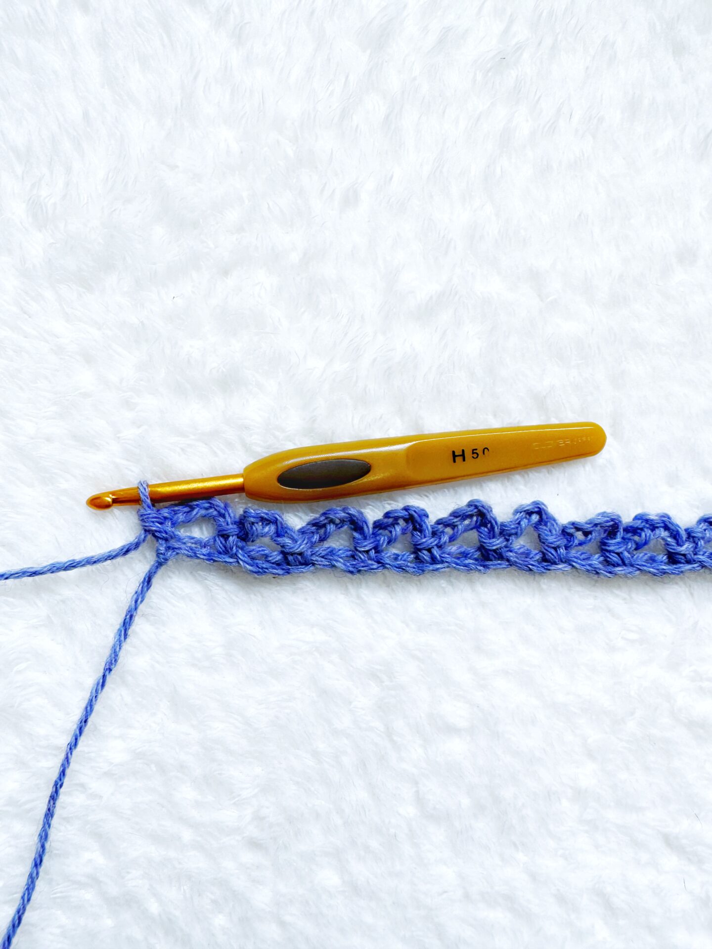 Row one of chain of events stitch