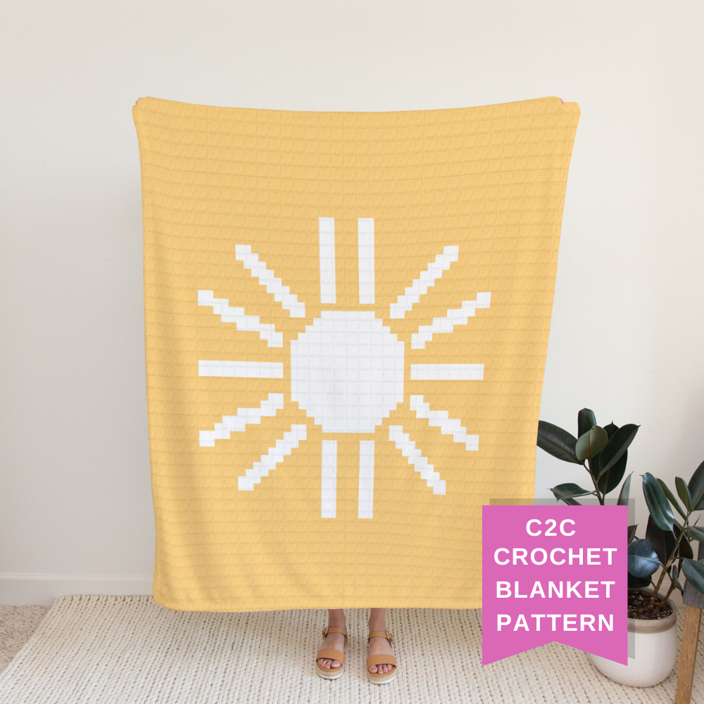 C2c Sunshine Crochet Blanket