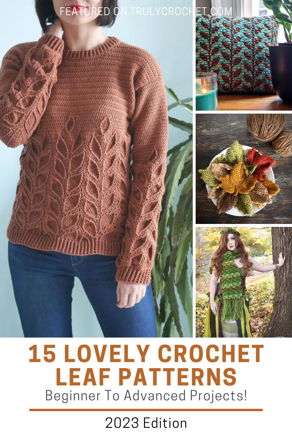 15 Lovely Crochet Leaf Patterns - 2023 Edition