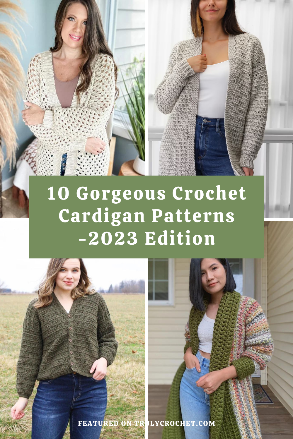 10 Gorgeous Crochet Cardigan Patterns - 2023 edition