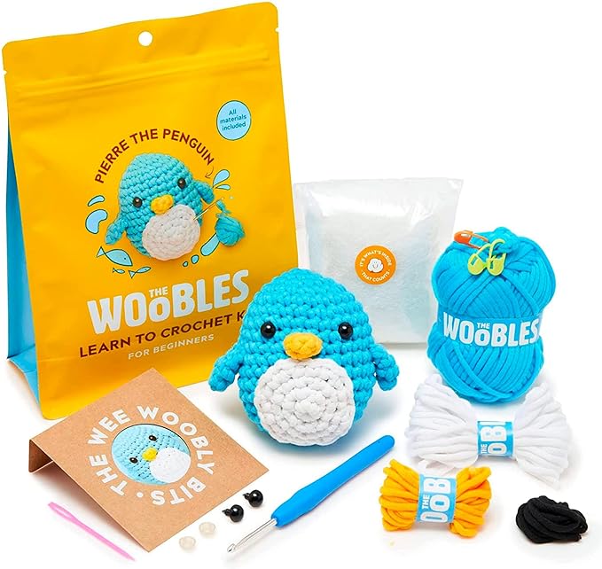 The Woobles Beginners Crochet Kit penguin