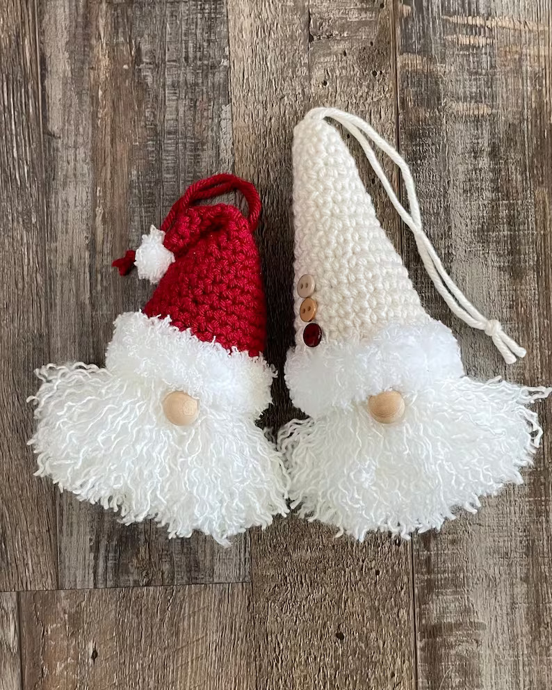Santa and Gnome Ornaments 