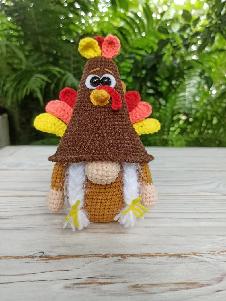 Crochet Turkey Gnome 