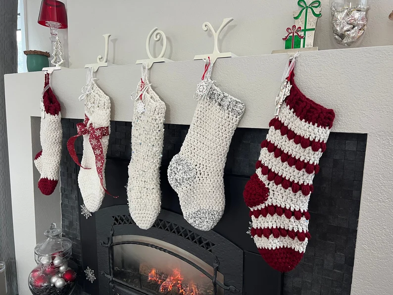 Classic Crochet Christmas Stocking