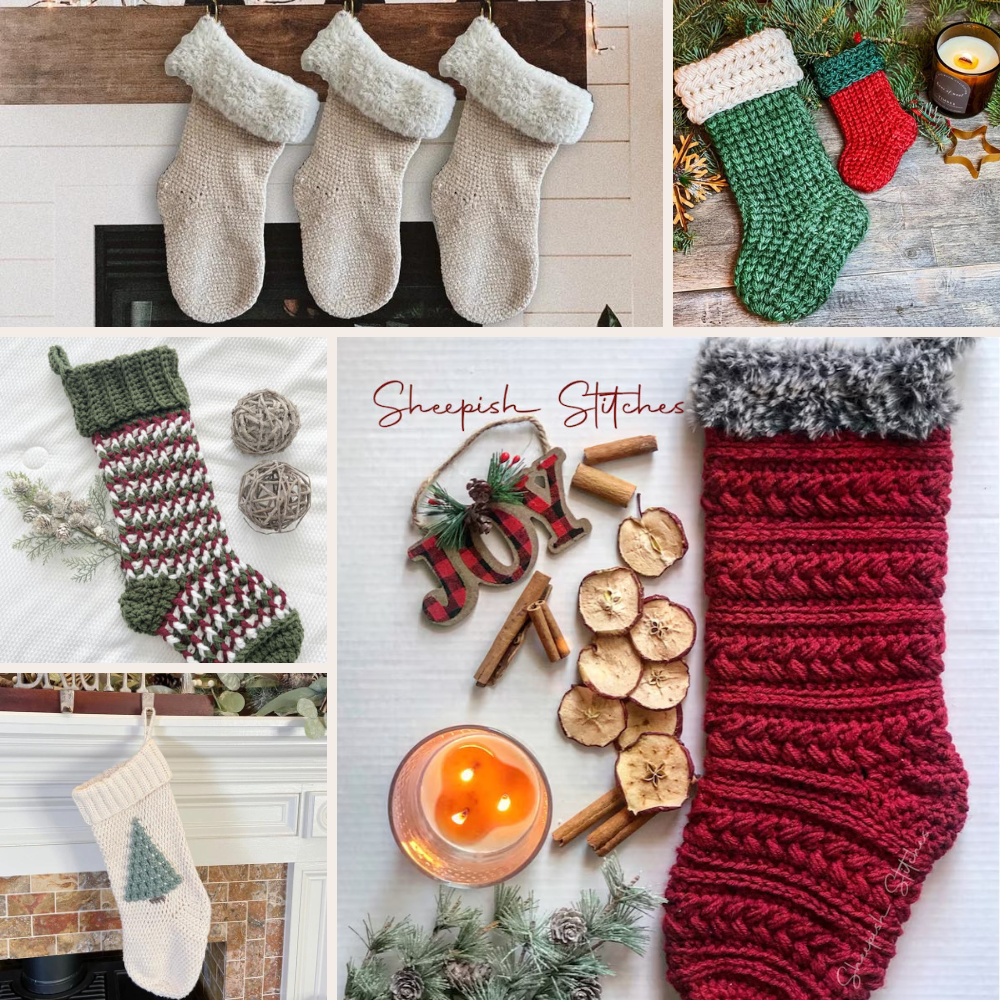 18 Fun Crochet Stocking Patterns - 2023 edition - Truly Crochet