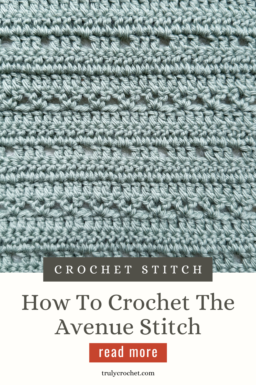 how To Crochet the Avenue Stitch