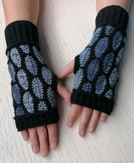 Stained Glass Fingerless Gloves