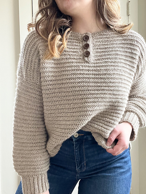 Hazelnut Henley Sweater