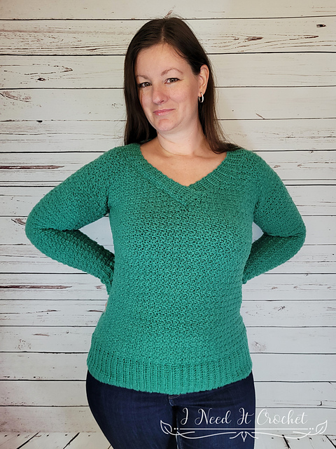 Womens Sweater Crochet Pattern (6197-25) ¦