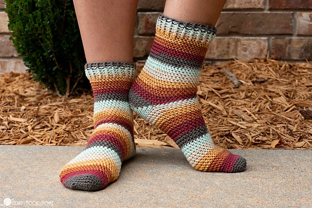 15 Free Crochet Sock Patterns - 2023 Edition - Truly Crochet