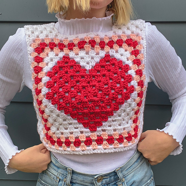 Red Heart Granny Square Jacket Pattern