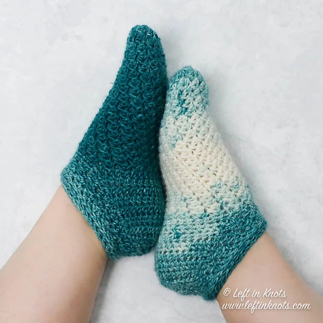 Asana Crochet Yoga Socks Pattern Tutorial 