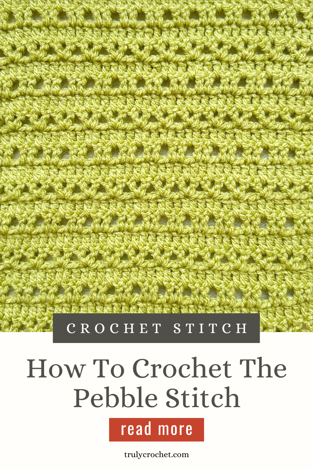 How To Crochet The Pebble Stitch